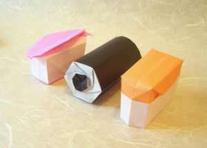 Also not sushi. But how cool is this origami?
